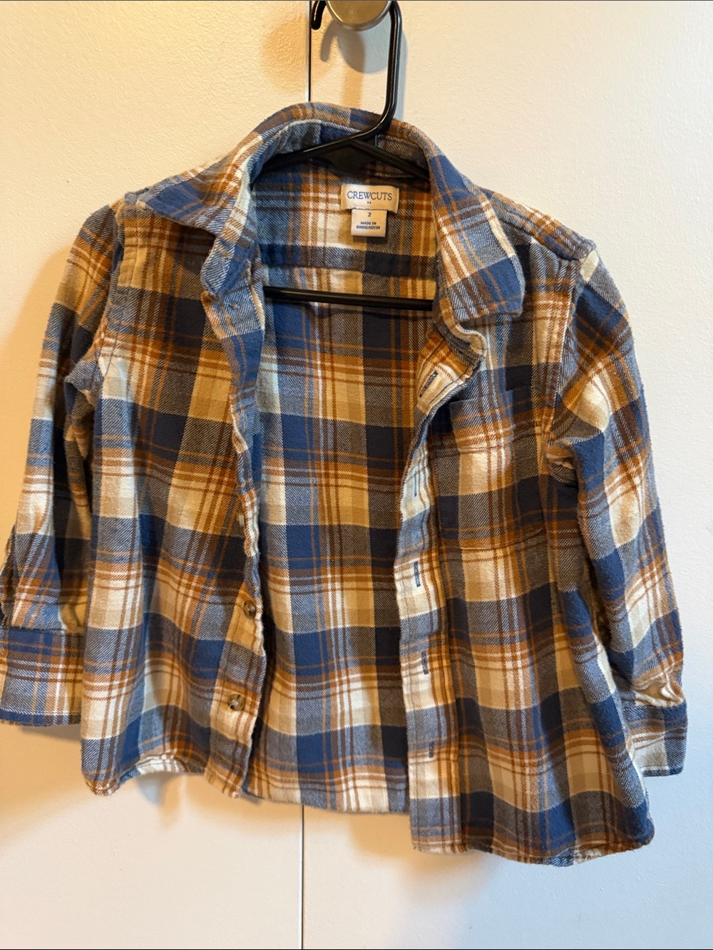 Crewcuts flannel 2T